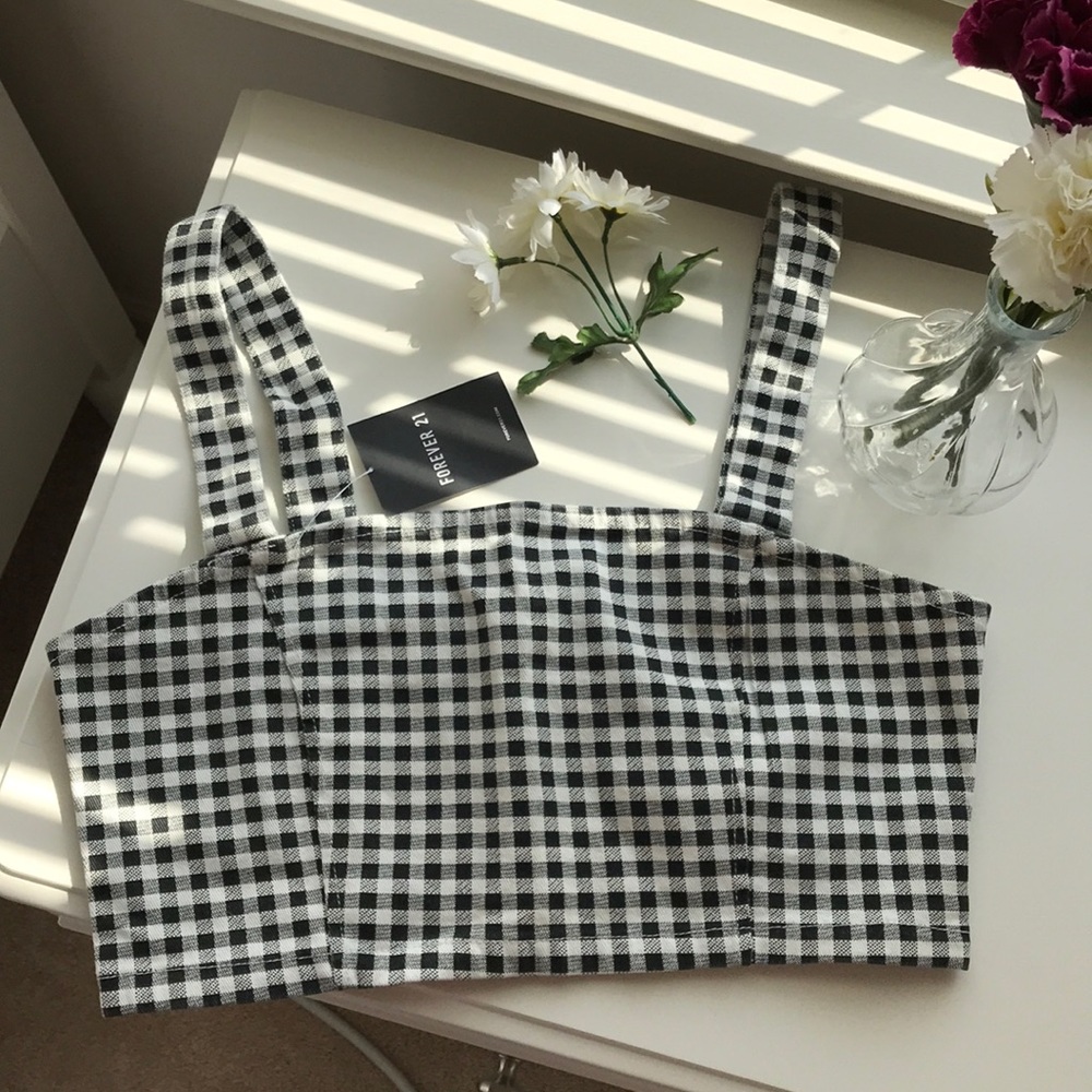 gingham crop top